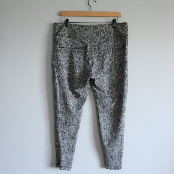 Athleta‎ Women's Black/White Sz XL Delancey Moto Pull-On Stretch Pants - Picture 2 of 13